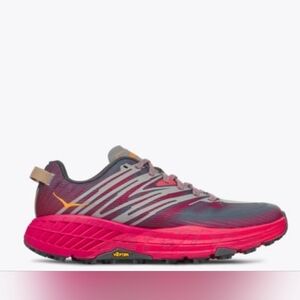 HOKA ONE ONE Women's Speedgoat 4 Castlerock/Paradise Pink 1106527-CPPNK Sz 7.5